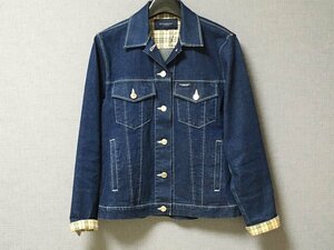 ☆中古☆BURBERRY バーバリー デニムジャケット Ｍサイズ チェック レディース