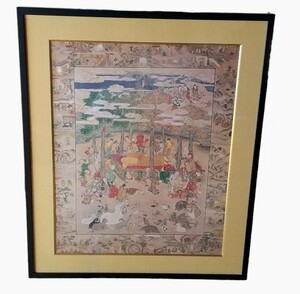 Art hand Auction Rare, limited edition, hard to find, Shaka Hachi-Tachi no Nehanzu, masterpiece, reprint, limited to 100 pieces, Buddhism, Buddhist altar, Buddhist painting, Painting, Japanese painting, person, Bodhisattva