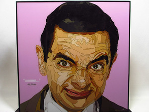 Art hand Auction [Nouveau n°651] Panneau Pop Art Mr Bean, Ouvrages d'art, Peinture, Portraits