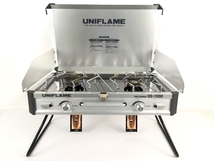 UNIFLAME US-1900 ツインバーナー キャンプ用品 中古 Y7957946_画像1