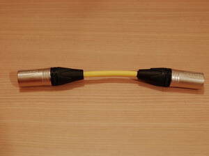 * быстрое решение XLR изменение кабель мужской = мужской CANARE L-4E6S желтый NEUTRIK NC3MXX Canare 14cm *