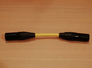 * быстрое решение XLR изменение кабель мужской = мужской CANARE L-4E6S желтый NEUTRIK NC3MXX-B Canare 14cm *