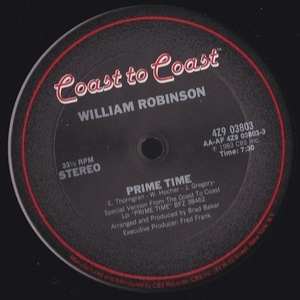 ダンクラ12inch★WILLIAM ROBINSON (B.T.EXPRESS)/ Prime time / I’m ready★Coast to coast★