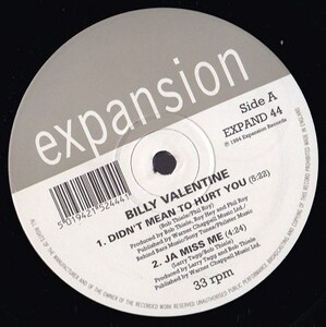 Soul 12inch★BILLY VALENTINE / Didn’t mean to hurt you / Ja miss me / We got something / A heart is a house for love★Expansion★