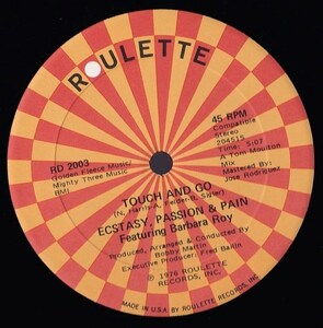 Soul 12inch★ECSTASY PASSION & PAIN / Touch and go / WHIRLWIND / Full time thing★Roulette★