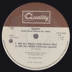 ダンクラ12inch★EBONY / We all need love★Quality★