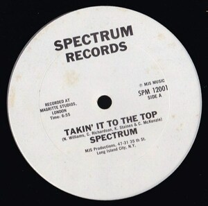 Soul 12inch★SPECTRUM / Takin’ it to the top★Spectrum★