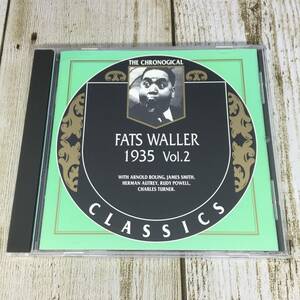 Mg0141 ■「中古CD」 FATS WALLER　ファッツ・ウォーラー　/　1935 Vol. 2 ■ フランス盤（CLASSICS 760）/ レア盤 【同梱不可】