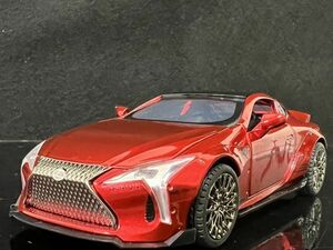 レクサス LEXUS LC500 レッド ミニカー 1/32　H138