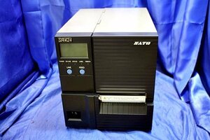 SATO/ サトー　バーコードラベルプリンター 【SR424-3+CT/LAN】カッター機能搭載　46392Y