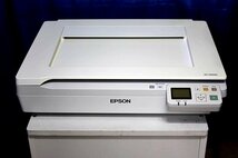 ★動作OK/スキャン枚数少233★ EPSON/エプソン A3対応 フラットベット ドキュメントカラースキャナー ★DS-50000/ネットワークパネル付_画像1