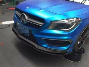 ●メルセデスベンツ W117 C117 X117 CLA45 AMG用 DTMタイプカーボンリップスポイラー/バンパーリップ/カーボンリップ/クロスカーボン