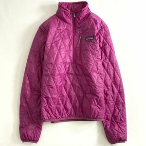 Bi26 patagonia パタゴニア パフプルオーバージャケット サイズS ピンク レディース プリマロフト アウトドア 羽織 上着 アウター 秋冬 