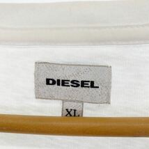 Ai6 《大きいサイズ》DIESEL ディーゼル 半袖トップス カットソー 半袖TEE 半袖Tシャツ ロゴTシャツ コットンシャツ メンズ 紳士服 XL_画像6