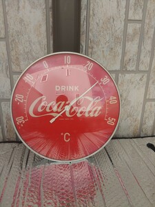 コカ・コーラ Coca-Cola 昭和レトロ ビンテージ 壁掛け温度計 ヴィンテージ 当時物