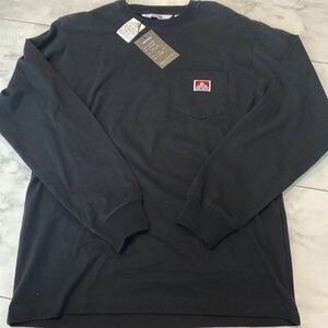 【新品】BEN DAVIS 長袖Tシャツ カラー:ブラック　サイズ:M タグ付き 