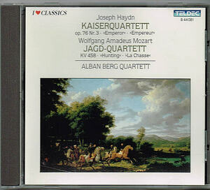 HAYDON・MOZART:STREICHQUARTETTE／ALBAN BERG QUARTETT 【中古CD】 西独盤 アルバン・ベルク ハイドン モーツァルト