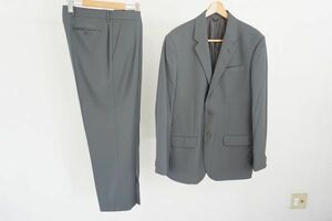 【即決】HELMUT LANG ヘルムートラング メンズ シングルスーツ S2B セットアップ グレー系 サイズ:52 イタリア製 【831244】