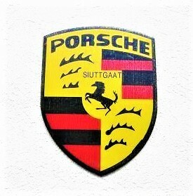 数量限定品　　エンブレム　アルミステッカー　PORSCHE