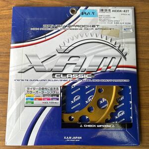 GSXR1000 ~08 GSX1400 トライアンフ955RS/スプリント　XAM製　クラッシックリアスプロケット　新品　530-43T(#925.5)