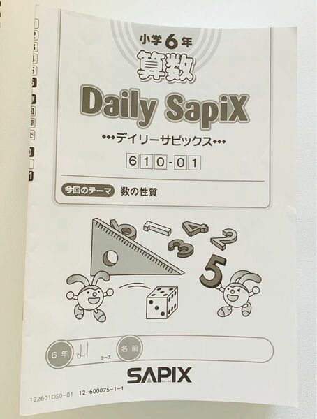 sapix サピックス　小学6年　算数　daily sapix デイリーサピックス　６１０-０１〜３8 計38冊セット