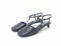 未使用 新作 JIL SANDER サンダル 38 ブラック カーフレザー '23年秋冬商品 J15WP0037_画像2