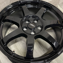 即納 スタッドレスホイールセット 235/55R18 ミシュラン X-ICE SNOW SUV 特注 軽量プレミアムR7 18×7.5J+38 5/114.3 黒 RAV4 ハリアー_画像5