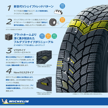 即納 スタッドレスホイールセット 235/55R18 ミシュラン X-ICE SNOW SUV 特注 軽量プレミアムR7 18×7.5J+38 5/114.3 黒 RAV4 ハリアー_画像8