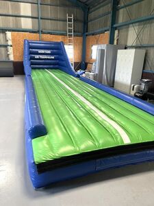 [A795] pick up limitation air trampoline AIR TRAMPOLINE approximately 10m powerful blower attaching AIR BLOWER REH-1.5L gymnastics .. air playground equipment b