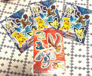 ポケモン　ダイヤモンド&パールの劇場版シール4枚セット