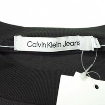 新品 Calvin klein Jeans カルバンクラインジーンズ 22SS AF- PERFORATED CK バックロゴロングスリーブTシャツ J320341 S BLACK CK g13464_画像5