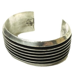 TOM HAWK Tom Hawk 6 line bangle silver Indian jewelry Navajo group accessory g13292