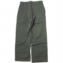 LE MONT ST MICHEL 50s～ 刺繍タグ Cotton Pique Trousers フレンチヴィンテージ コットンピケパンツ グレー ユーロ アンティーク g13035_画像2