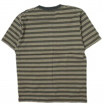 BEAMS PLUS ビームスプラス 22SS マルチカラーボーダーポケットTシャツ 38-04-0040-048 M BLACK 半袖 トップス g13359_画像2