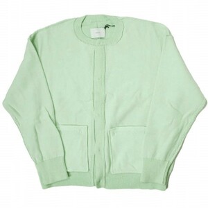 新品 stein シュタイン 22SS MOLE YARN INSIDEOUT CARDIGAN インサイドアウト クルーネックカーディガン ST.377 S MINT ニット g12801