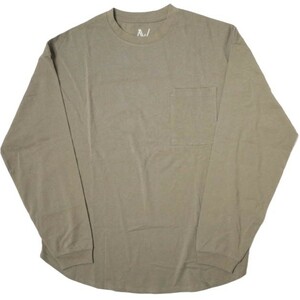 A4A エーフォーエー 22AW 強撚糸ラウンドロングスリーブTシャツ A4A202212-007 M モカ 長袖 LHP オーバーサイズ トップス g13508