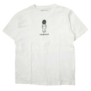 R＆D M.CO オールドマンズテーラー FUMSUP PRINT CREW NECK S/S T-SHIRTS イラストプリントTシャツ 40 ホワイト OLDMAN'STAILOR g11536