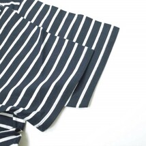 新品 RANDT アールアンドティー Logo S/S Stripe T-Shirt ロゴプリント ボーダーTシャツ S NAVY 半袖 Rough＆Tumble ネペンテス g13335_画像5