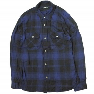 ISAMU KATAYAMA BACKLASH イサムカタヤマバックラッシュ 23SS RAYON ORIGINAL CHECK SHIRT L/S レーヨンチェックシャツ 2050-01 L g13784