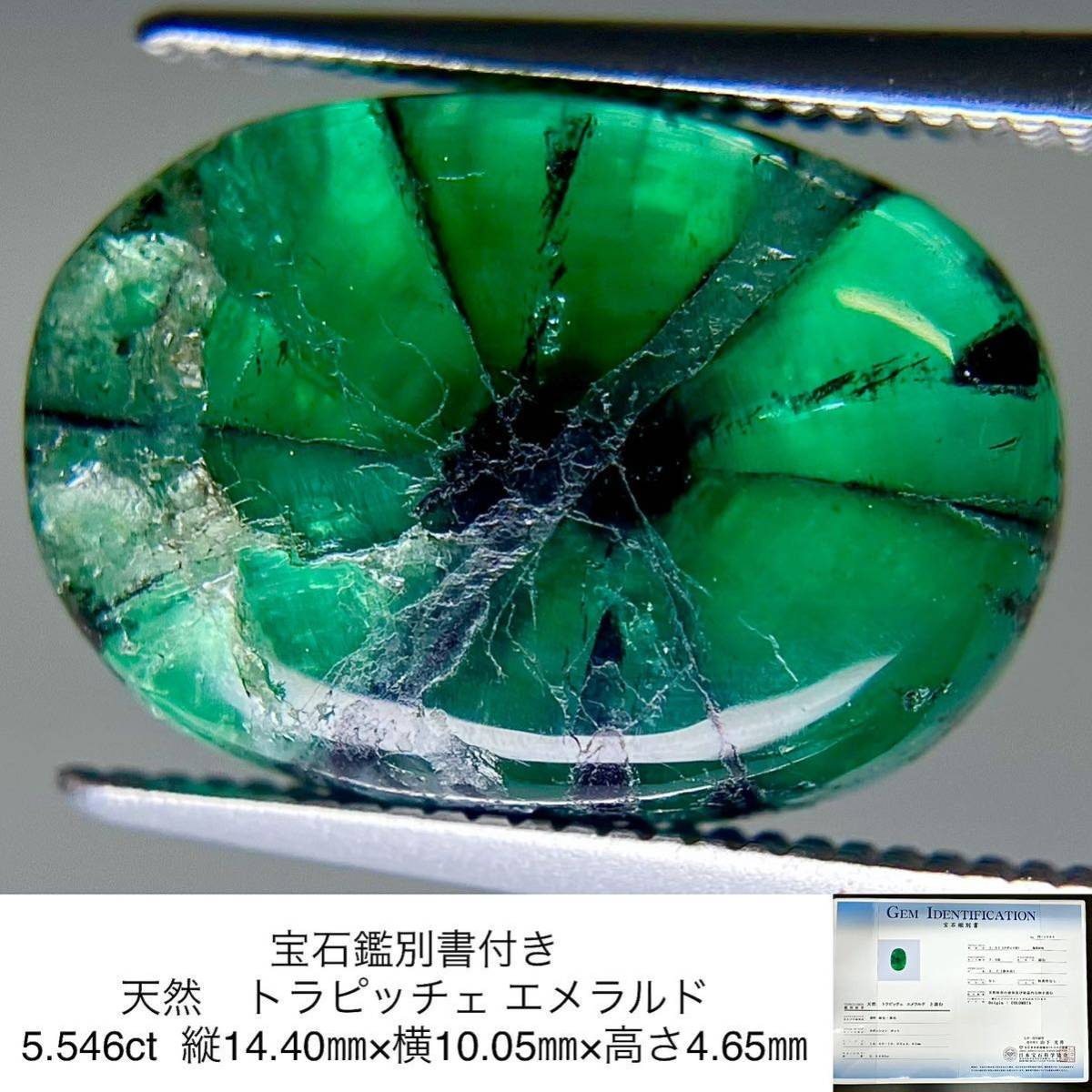 3145【上級品 値打ち】 トラピッチェエメラルド 2.40ct 青緑 完全な