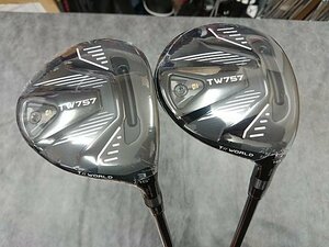 HONMA ホンマ TOUR WORLD ツアーワールド TW757 3W & 5W 2本セット 純正カーボン VIZARD SHAFT for TW757 (R) 日本仕様 未使用 カバーなし