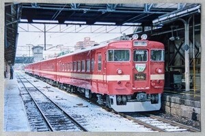 鉄道写真 711系電車 ポプラ さよならJNR日本国有鉄道 KG判（102mm×152mm）