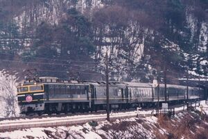 鉄道写真 寝台特急 トワイライトエクスプレス EF81 113 KG判（102mm×152mm）