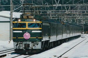 鉄道写真 寝台特急 トワイライトエクスプレス EF81 114 KG判（102mm×152mm）