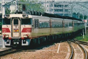 鉄道写真 特急 あさしお キハ181系 気動車 KG判（102mm×152ｍｍ）