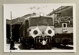 鉄道写真 EF58 お召列車 寝台特急 明星&あかつき EF65 30切判（76mm×112mm）