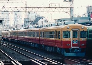 鉄道写真 京阪電車 旧3000系 3505 特急 複々線 KG判（102mm×152mm）