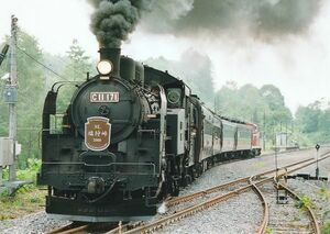 鉄道写真 SL C11 171 SL塩狩峠 2000 L判（89mm×127mm）