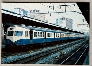 鉄道写真 旧型国電 72系電車 クモニ83 100 L判（89mm×127mm）