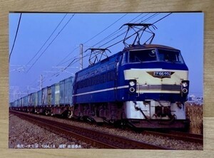 鉄道写真 EF66 901 貨物 山陽本線 魚住～大久保 1994年撮影 L判（89mm×127mm）